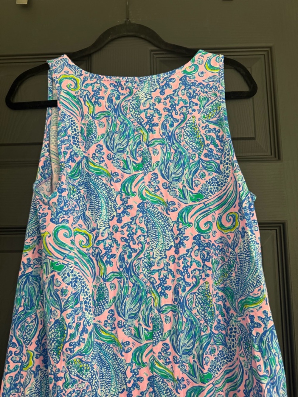 Lilly Pulitzer LELA HENLEY TANK DRESS - Lilac Rose Mermaid - Picture 6 of 9